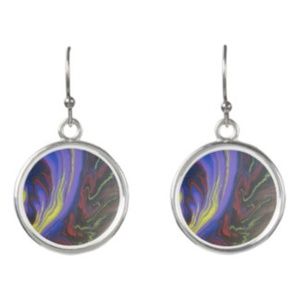 Purple Explosion Earrings